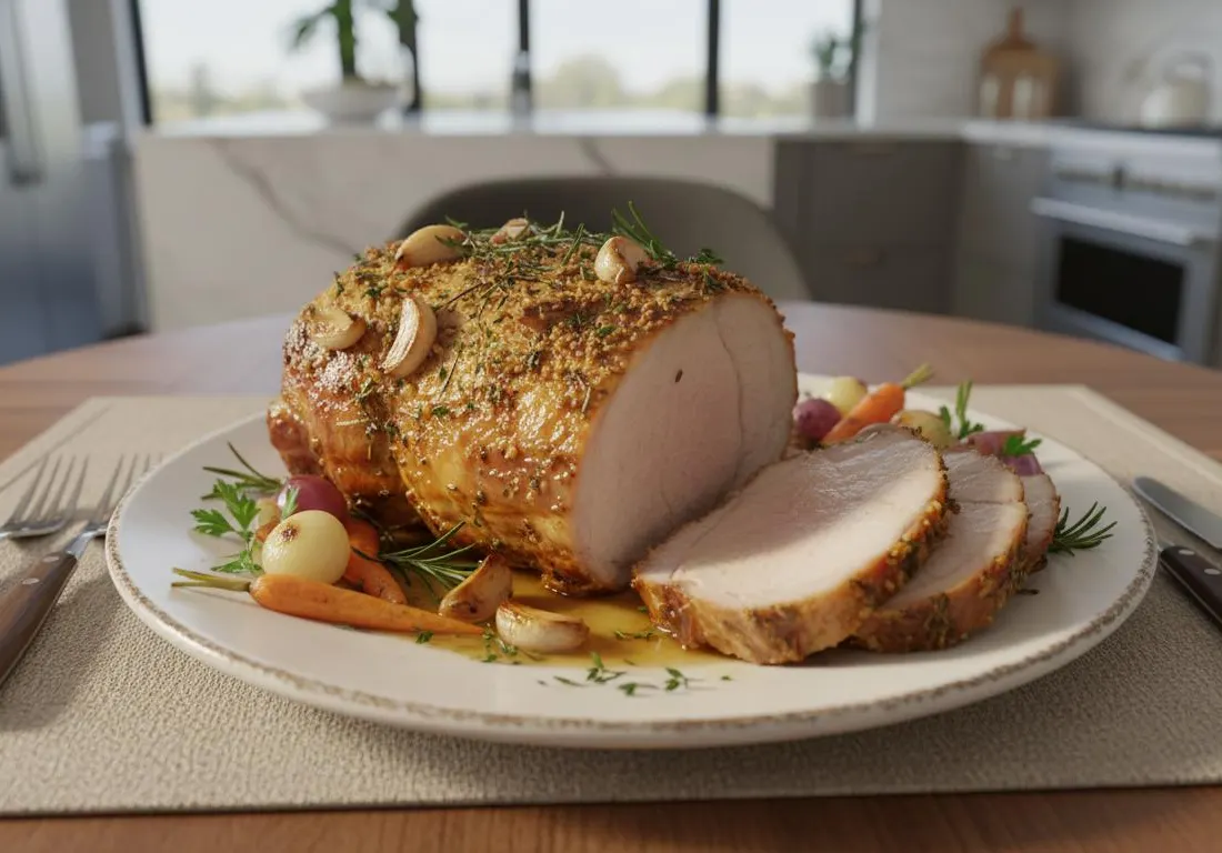Rôti de Porc aux Herbes Douces et Ail à l'Air Fryer