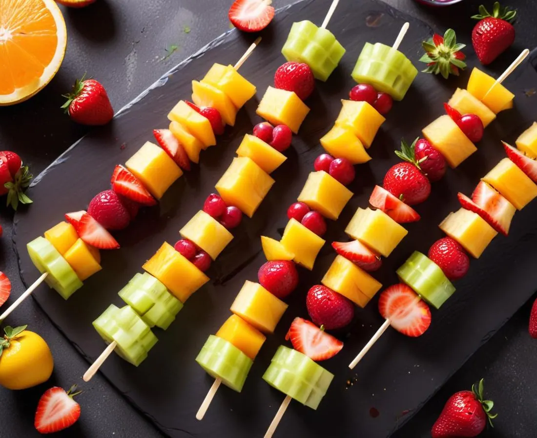 Brochettes de Fruits Frais Estivales