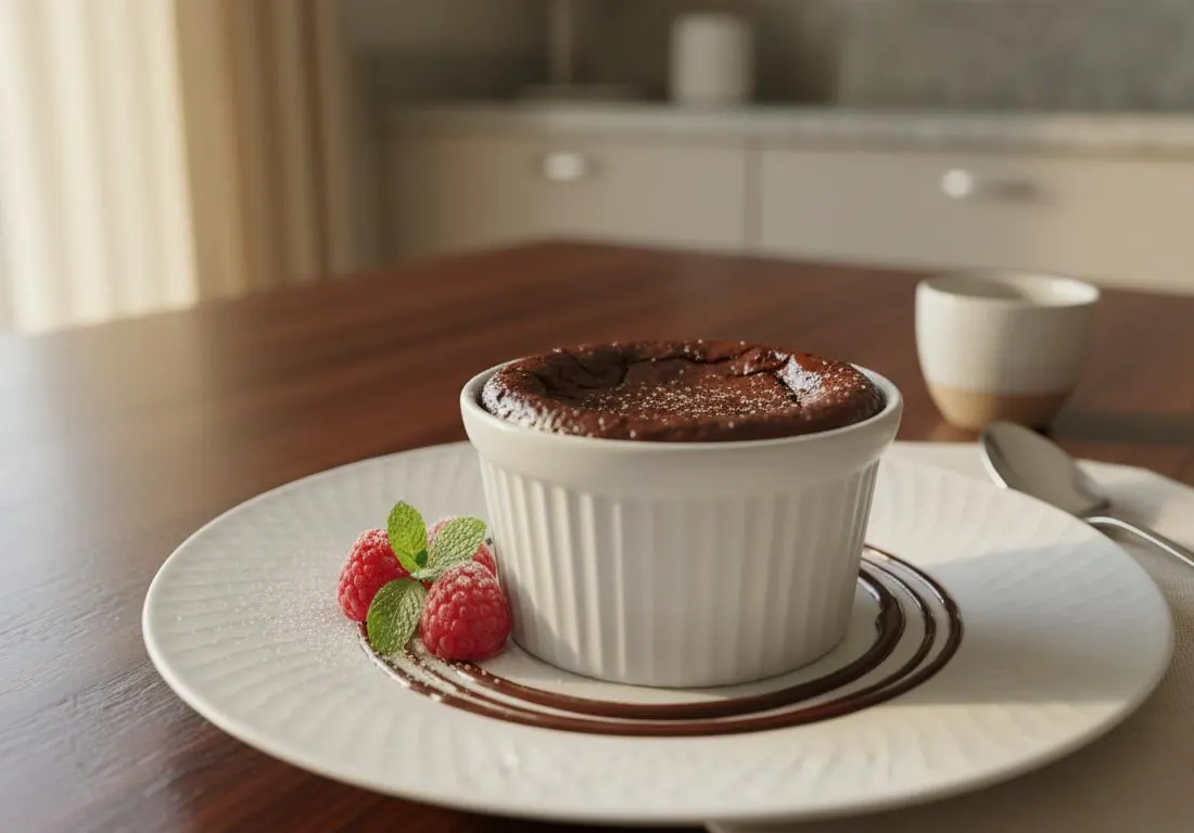 Crème aux œufs fondante au chocolat noir