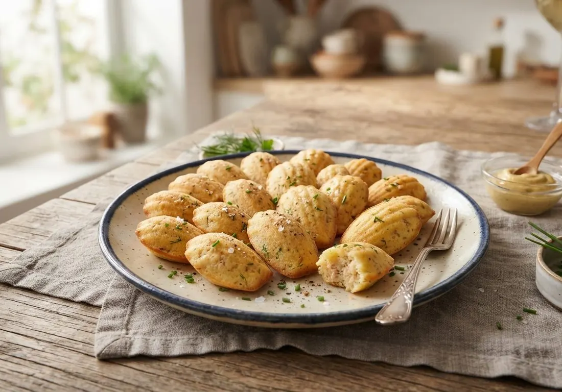 Mini Madeleines au Thon et Moutarde