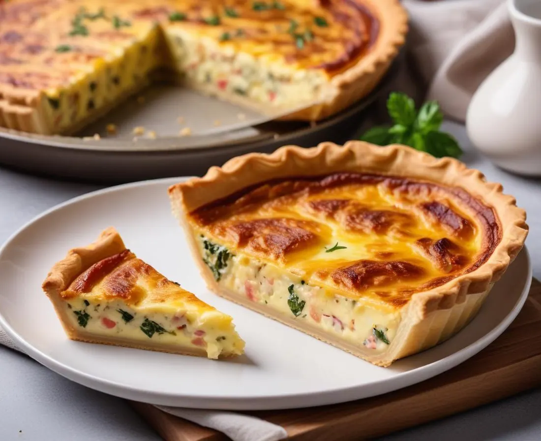 Quiche Lorraine Végétarienne au Tofu Fumé