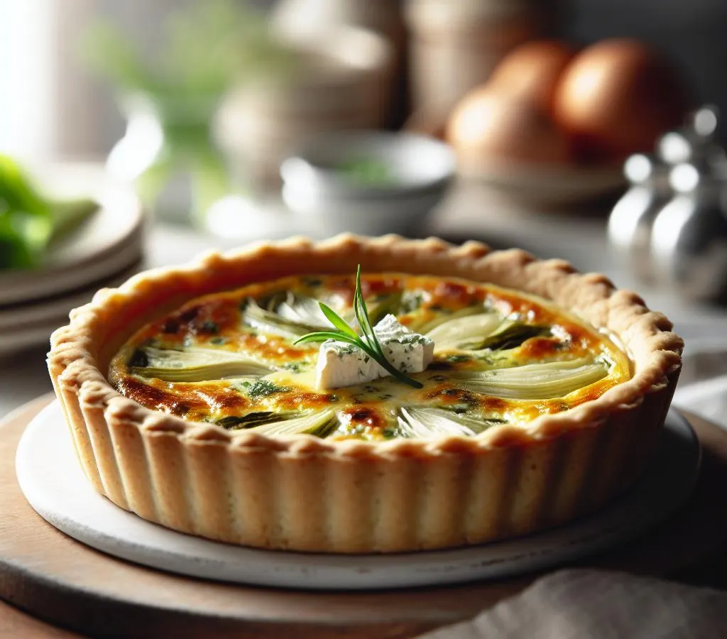 Quiche aux Poireaux et Chèvre (Portion Individuelle)