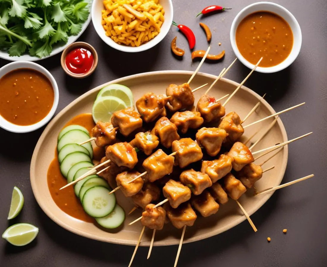 Brochettes de Poulet Sauce Satay