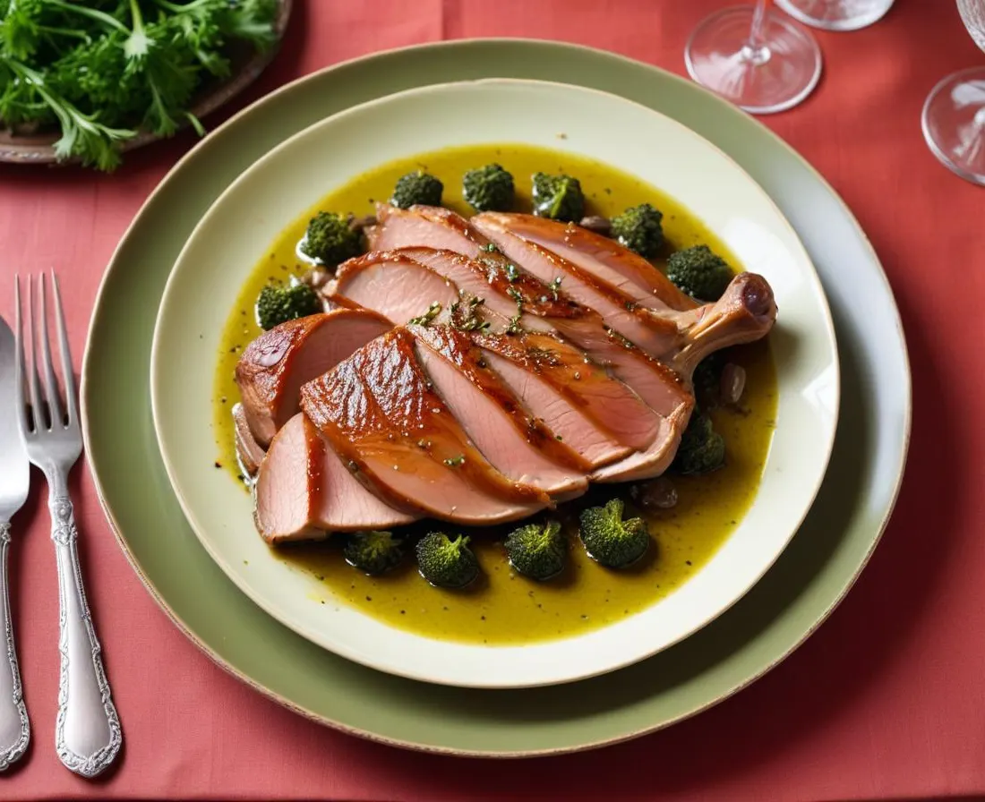 Magrets de canard au poivre vert