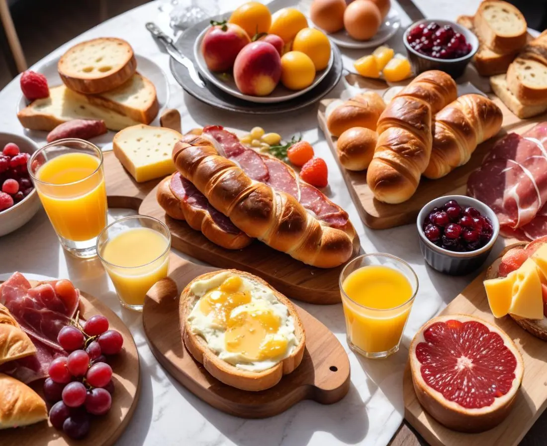 Brunch Gourmand : Viennoiseries, Jus Frais, Charcuterie et Fromage