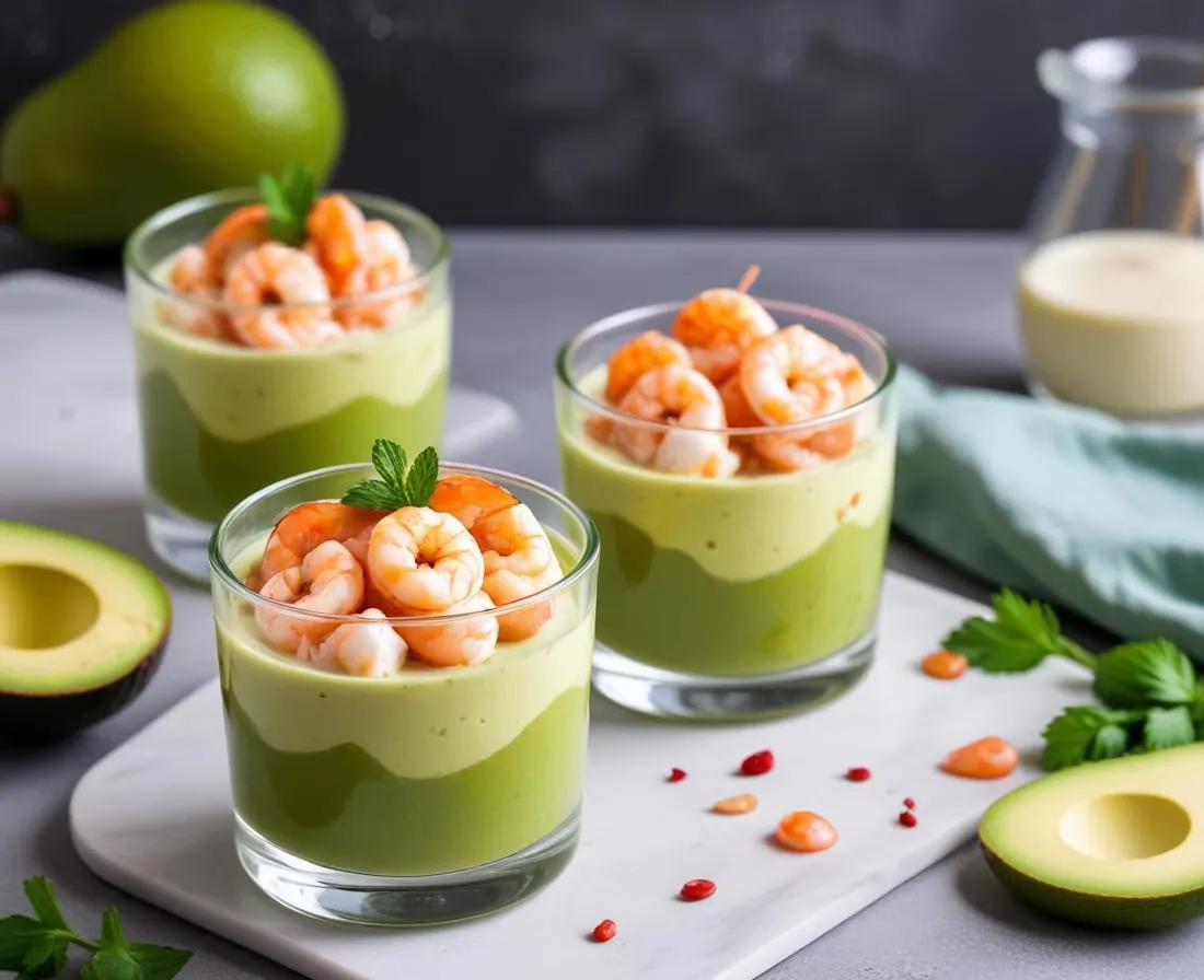 Verrine Fraîcheur Avocat-Crevettes