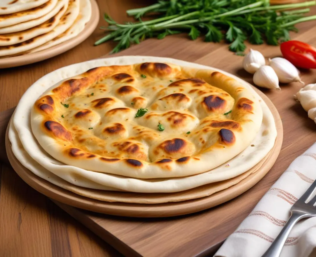 Pain Naan à l'Ail