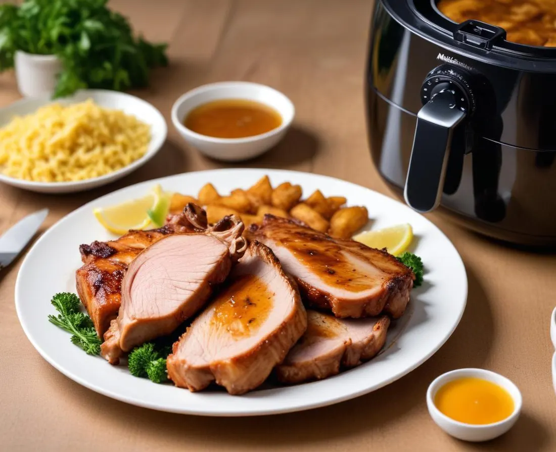 Côtes de porc marinées au miel et soja à l'AirFryer