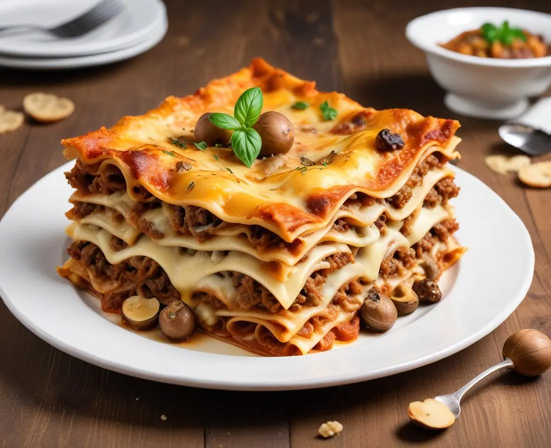 Lasagnes Royales aux Champignons et Truffes
