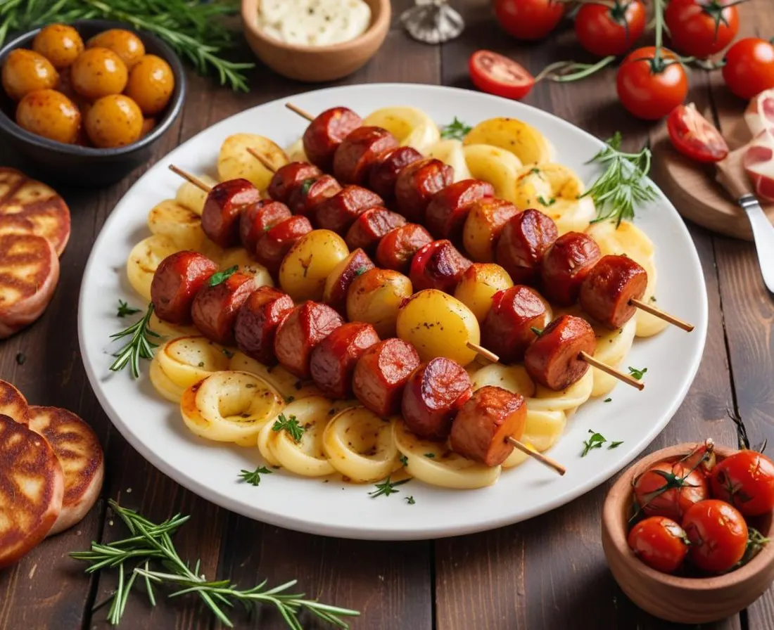 Brochettes de Saint-Jacques et chorizo