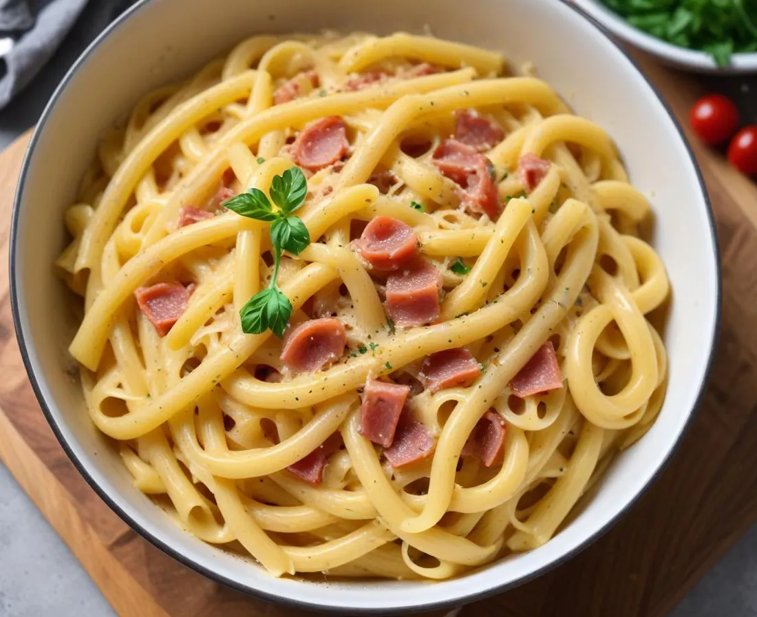 One Pot Pâtes Carbonara Facile (Sans Crème)