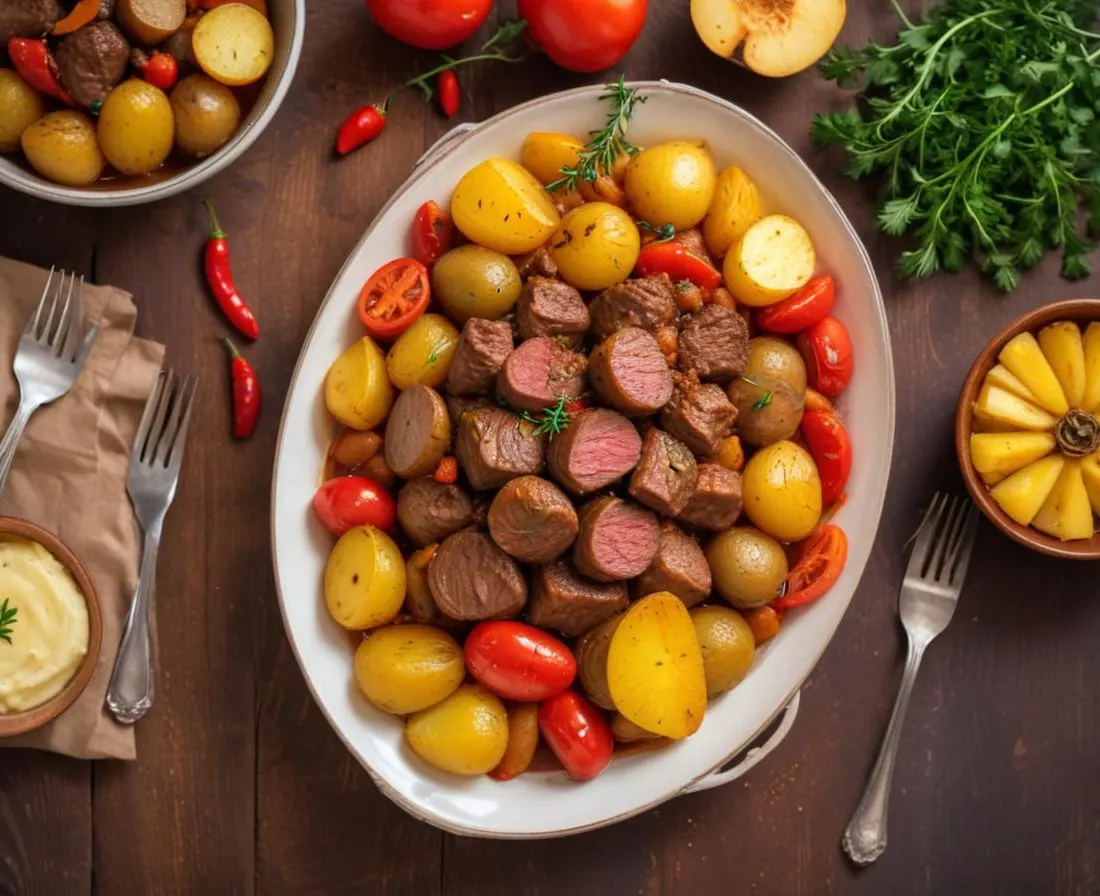Ragoût de Boeuf aux Patates et Poivrons