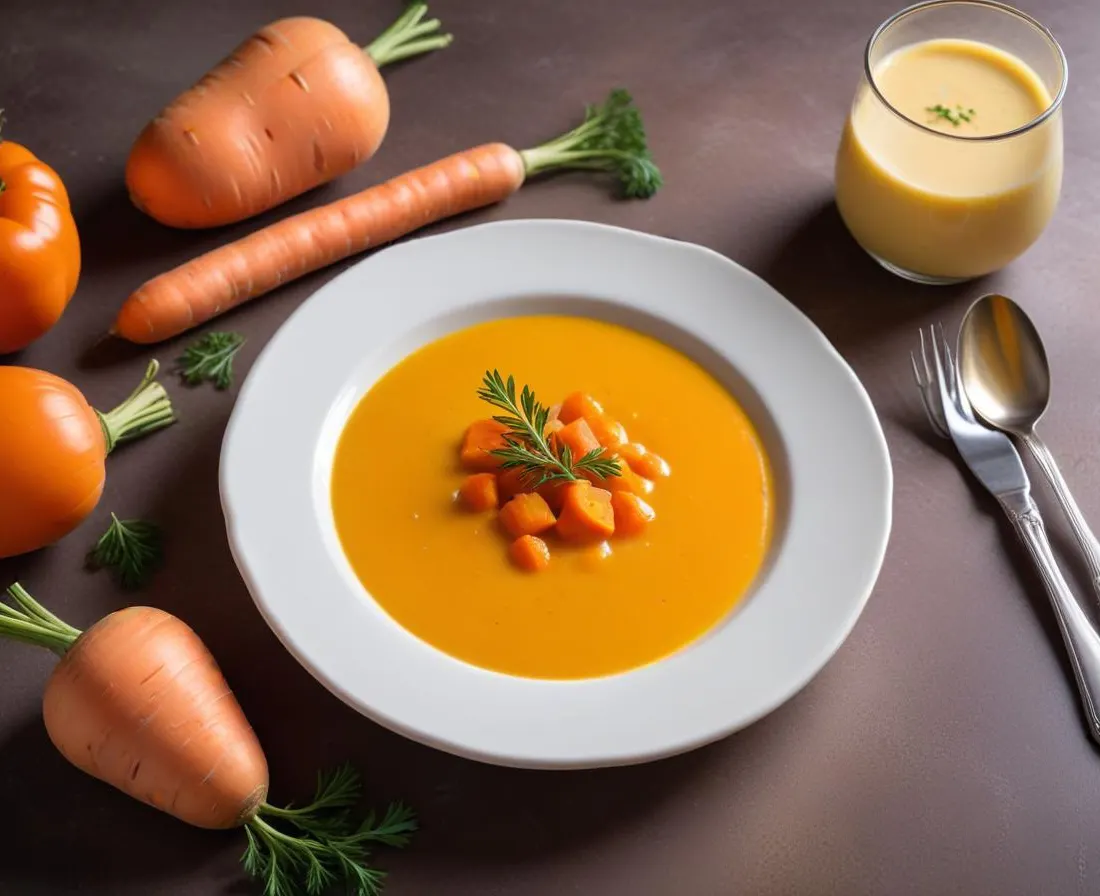 Velouté de carottes crémeux