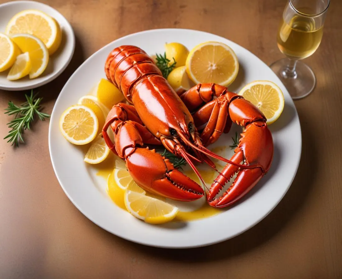 Homard grillé au beurre citronné