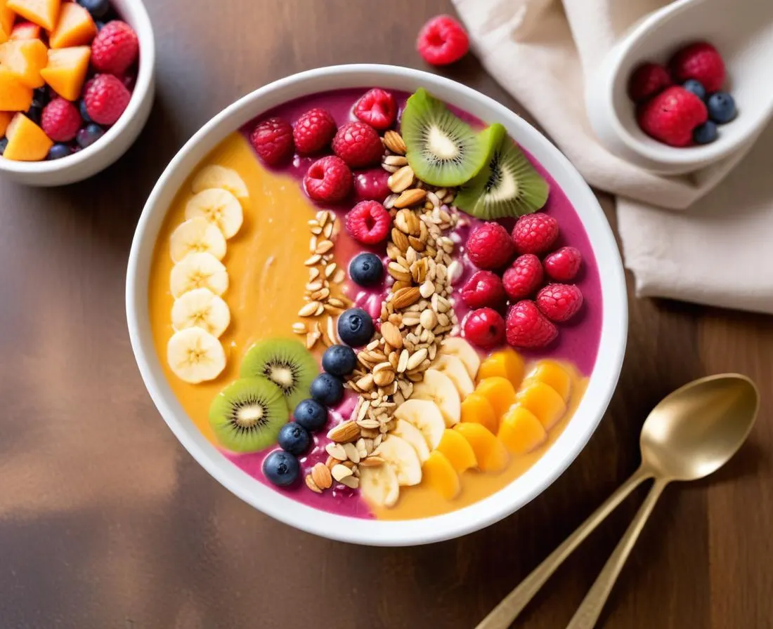 Smoothie bowl au kaki