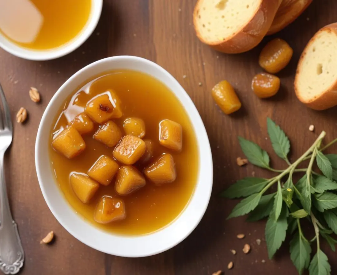 Topinambours confits au miel et thym