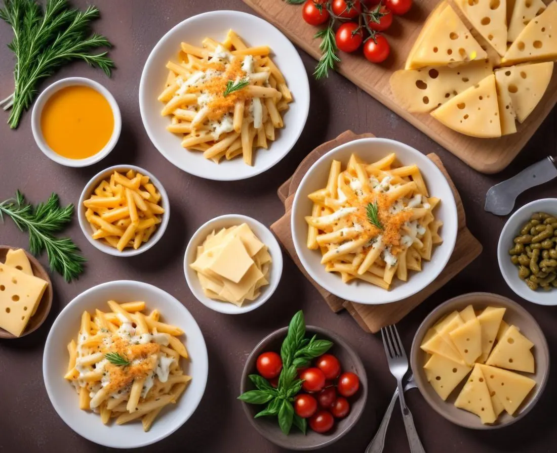 Pennes aux quatre fromages
