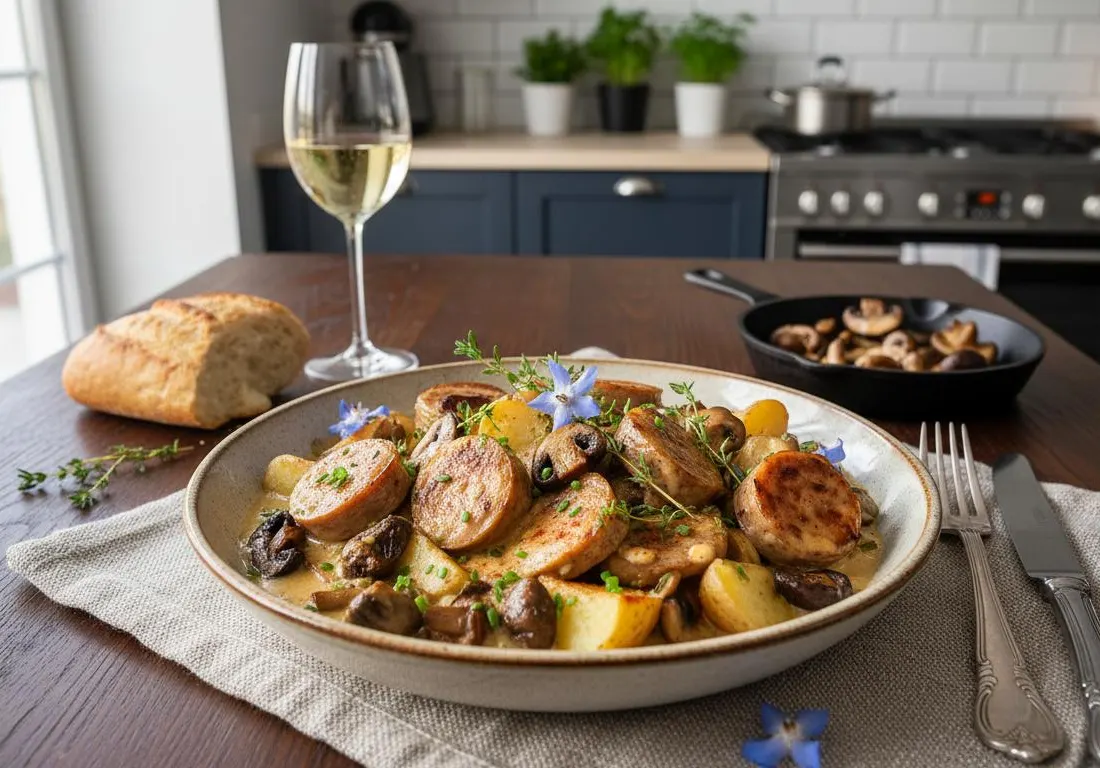 Poêlée Champenoise Fusion à l'Andouillette et Coco