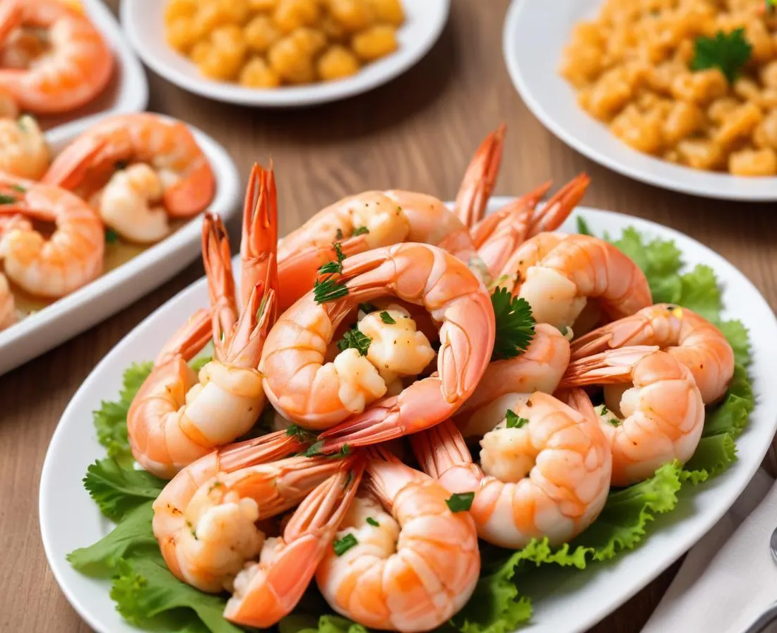 Bouchées de crevettes à l'ail