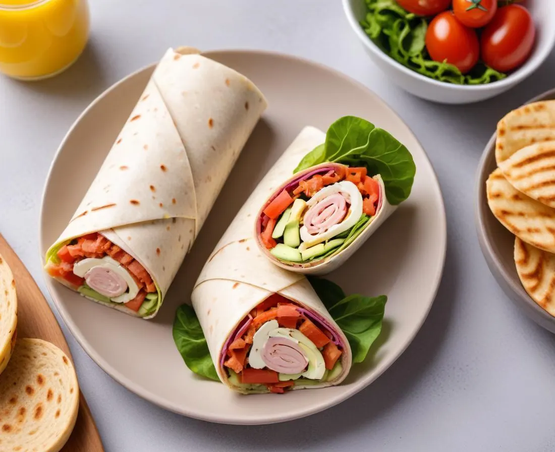 Wrap au thon, concombre et mayonnaise légère