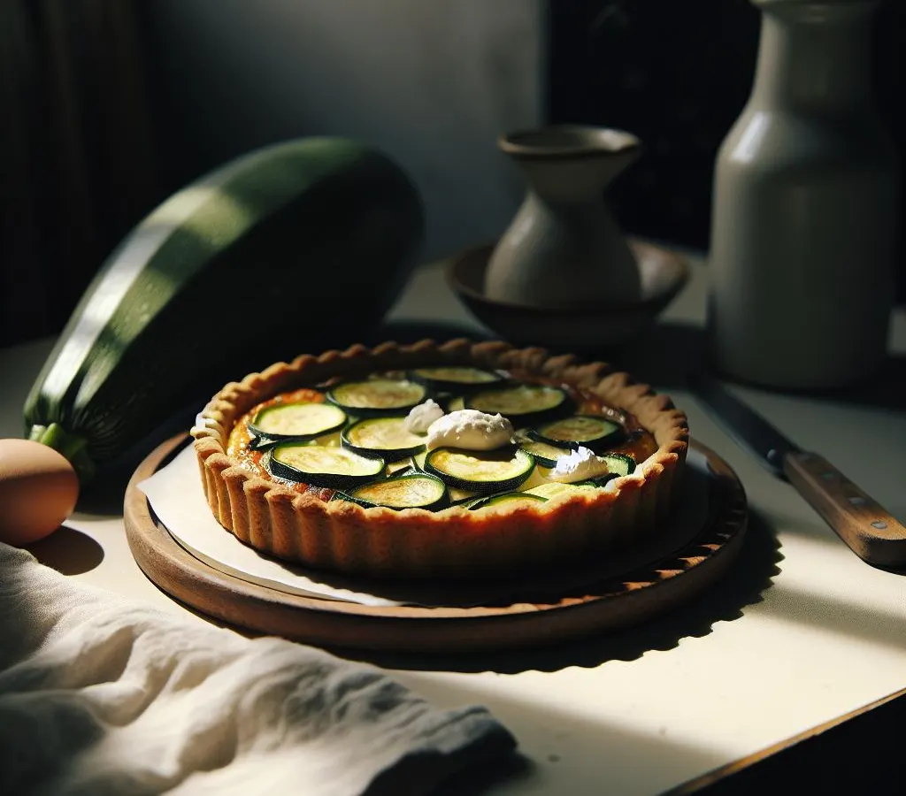 Tarte à la courgette et au chèvre