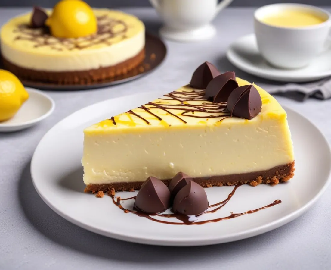 Cheesecake au citron et chocolat blanc
