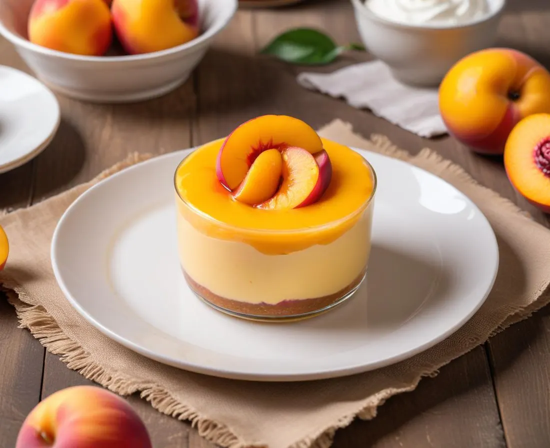 Mousse légère à la nectarine