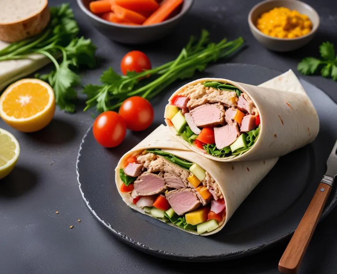 Wrap Fraîcheur au Thon et Crudités