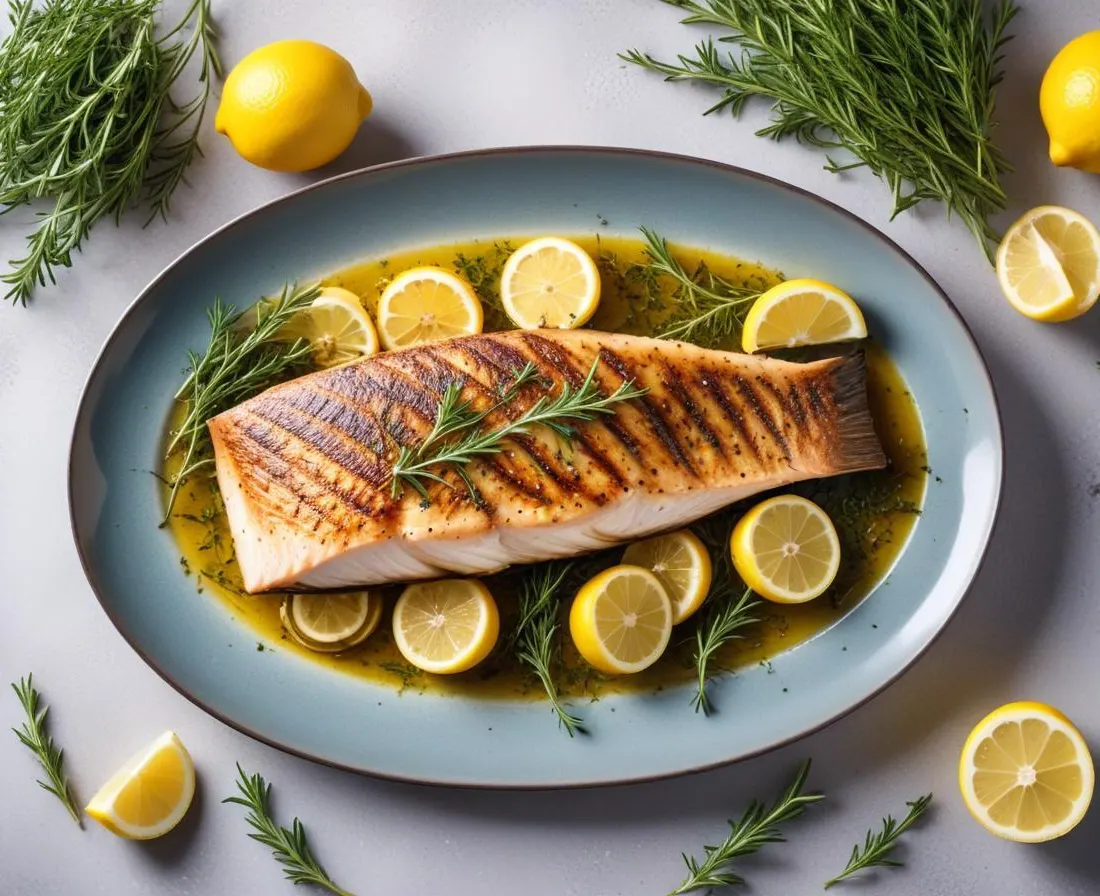 Barramundi Grillé au Citron et aux Herbes