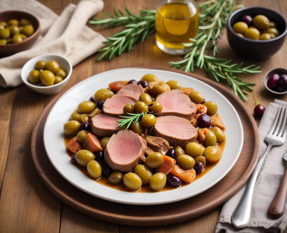 Sauté de veau aux olives