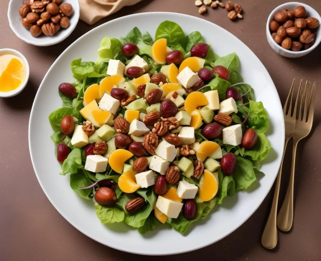 Salade de topinambours et noisettes