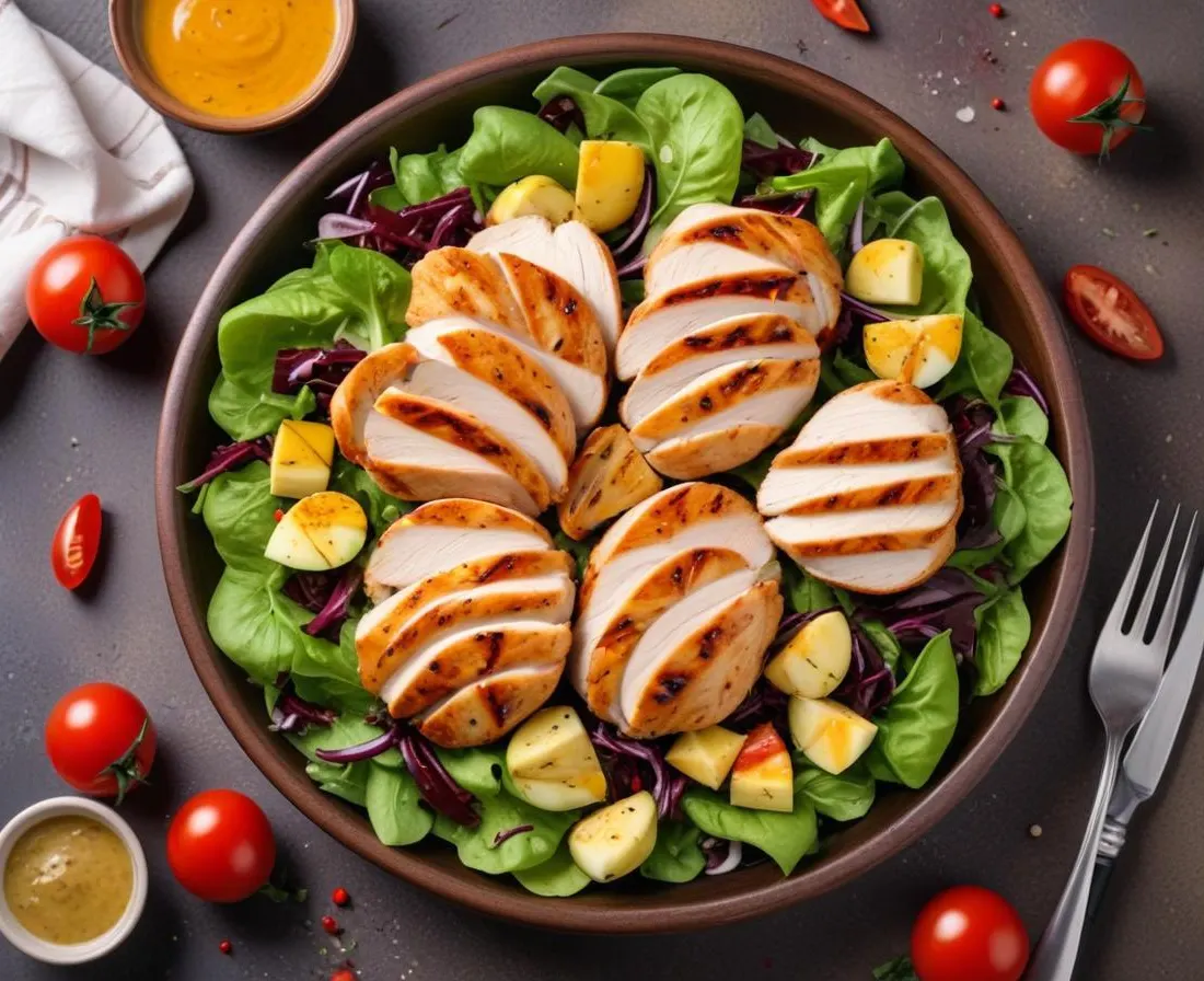 Salade Composée au Poulet Grillé