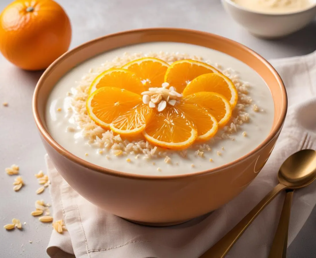Riz au lait à la vanille et zeste d’orange