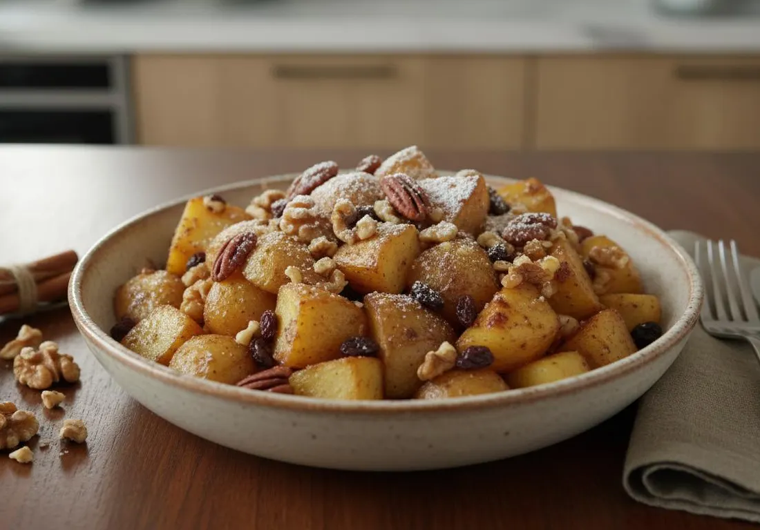 Pommes au Four Fondantes à la Cannelle et aux Noix