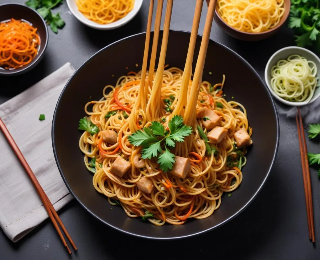 Nouilles sautées façon asiatique