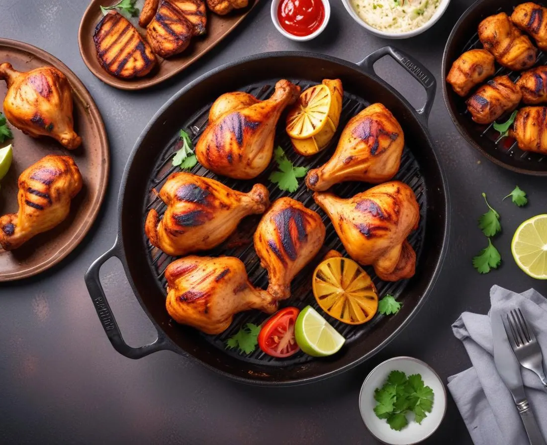 Poulet tandoori au barbecue