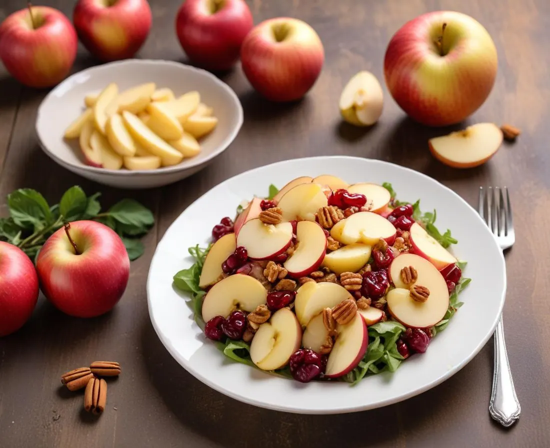 Salade de Chou Rouge Croquante aux Pommes et Noix