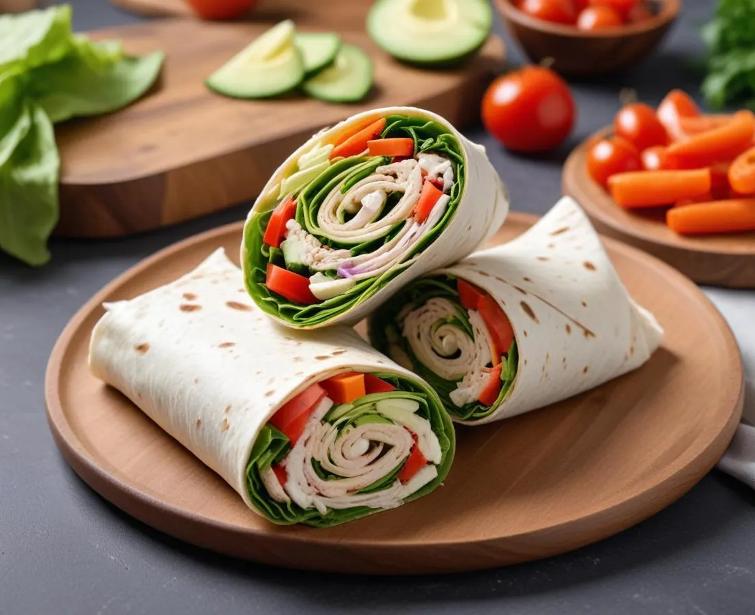 Wraps aux crudités fraîches