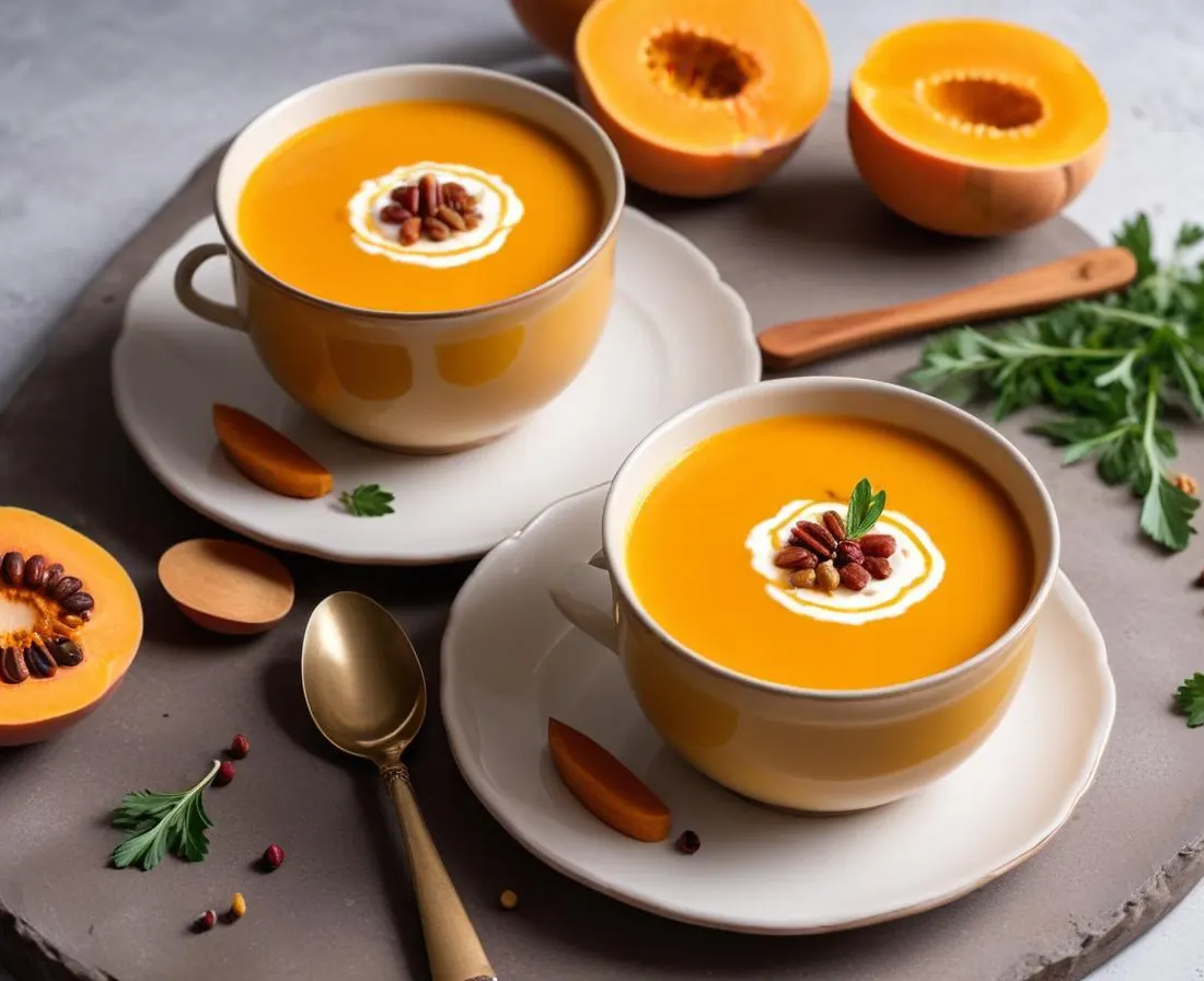 Velouté de butternut crémeux aux épices