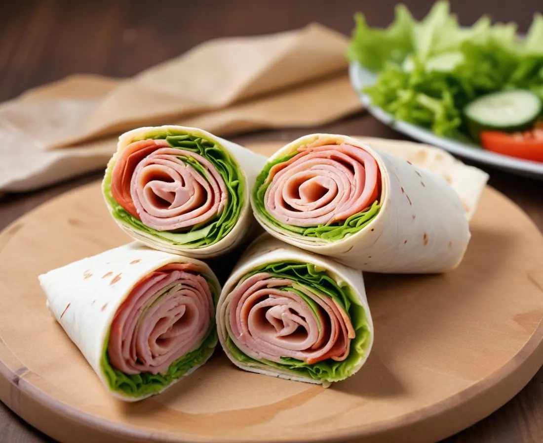 Wraps au Jambon Frais et Concombre