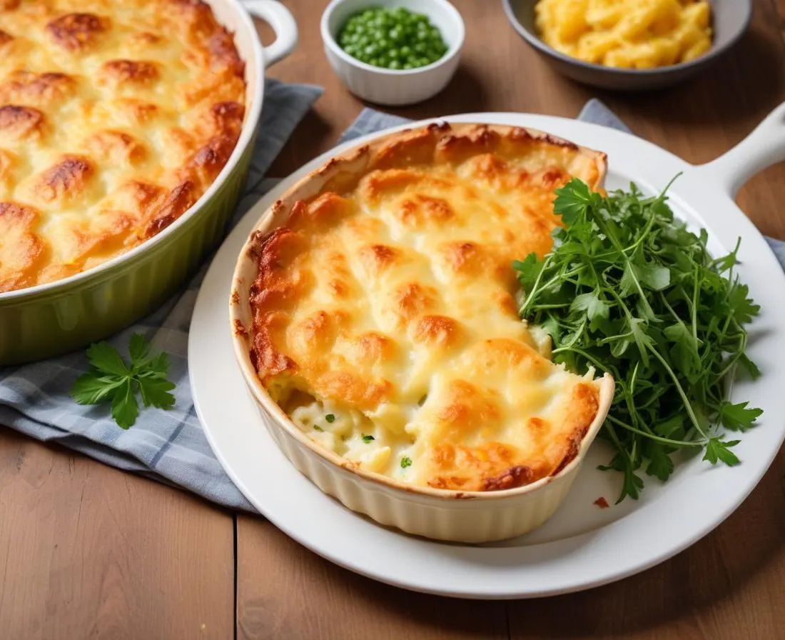 Gratin Dauphinois Traditionnel et Salade Verte Croquante