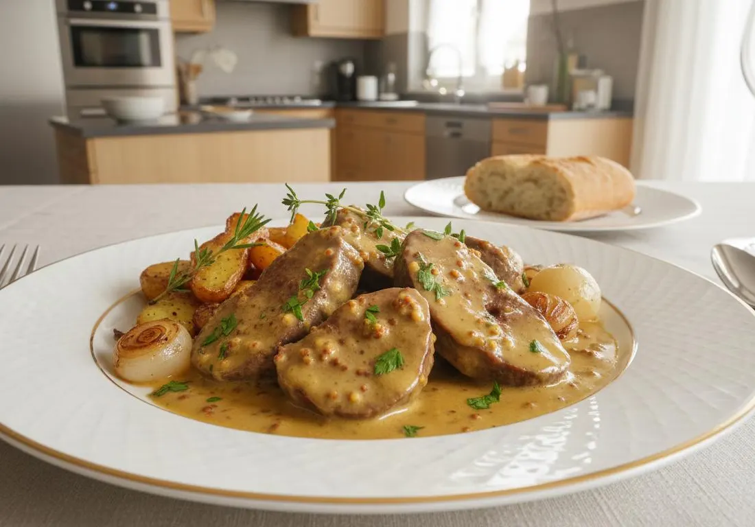 Rognons de Veau à la Moutarde à l'Ancienne
