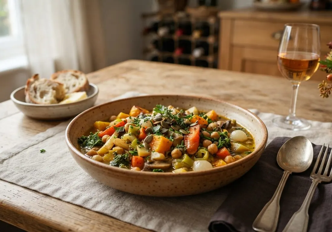 Poireées de légumes d'automne