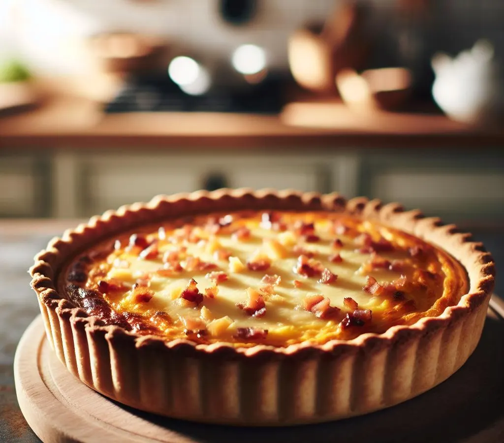Quiche Lorrain au Comté et Lardons