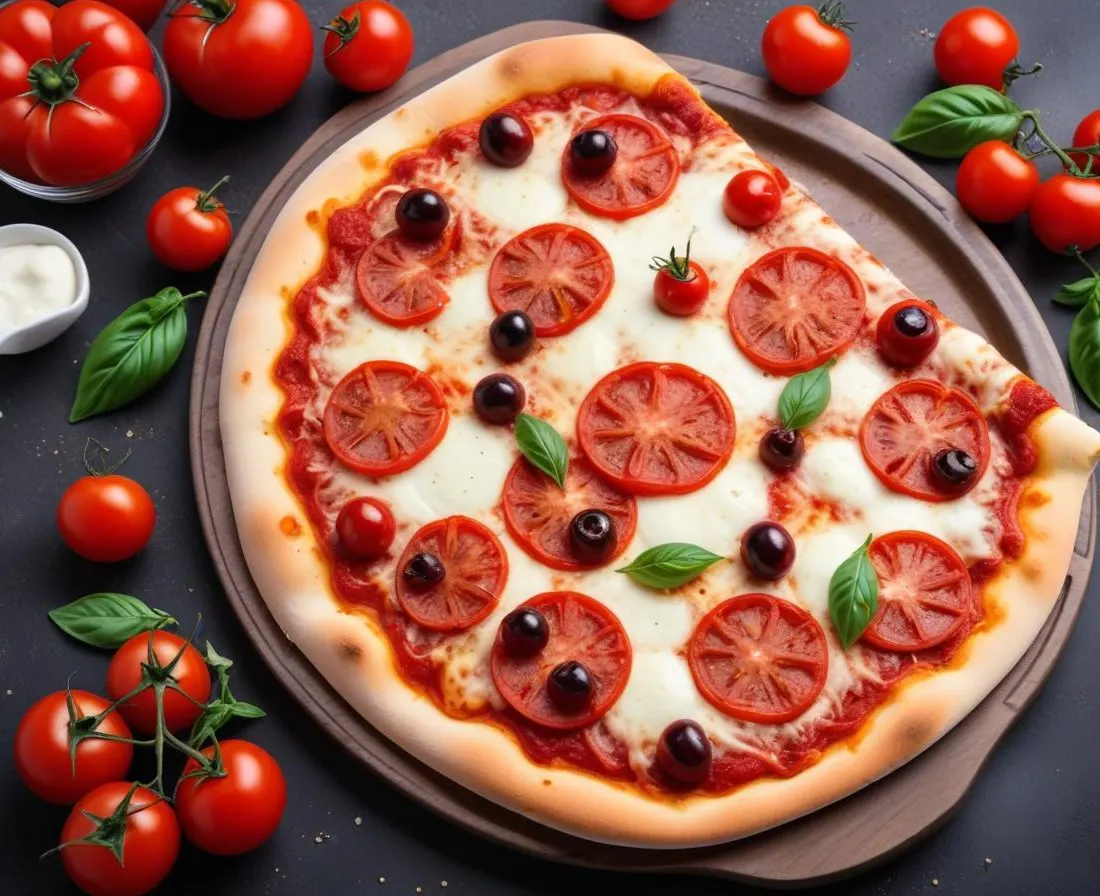 Pizza Pistou aux Tomates Cerises et Mozzarella