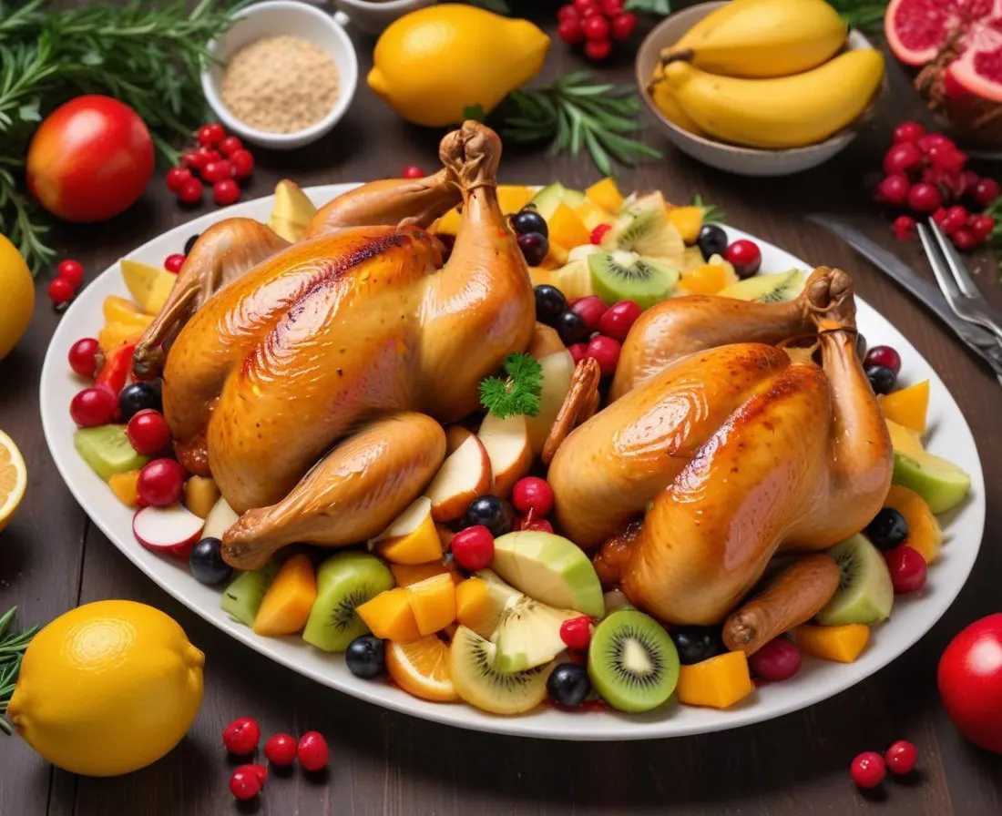 Poulet Créole aux Épices et Fruits Exotiques
