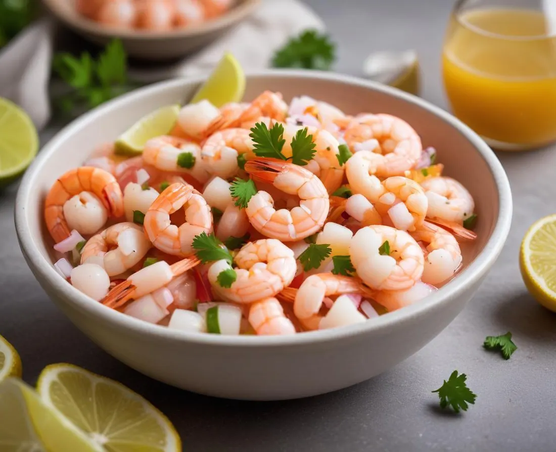 Ceviche de crevettes aux agrumes
