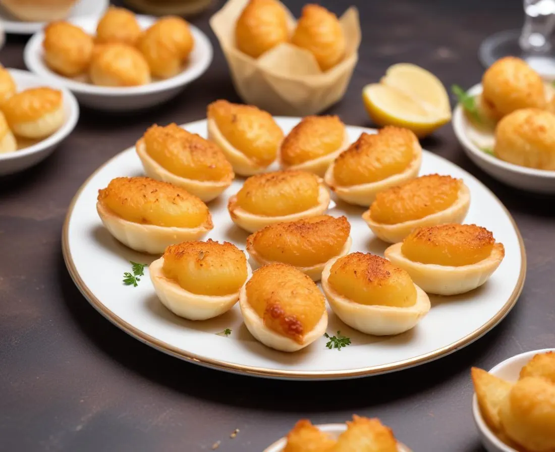 Bouchées de Saint-Jacques snackées