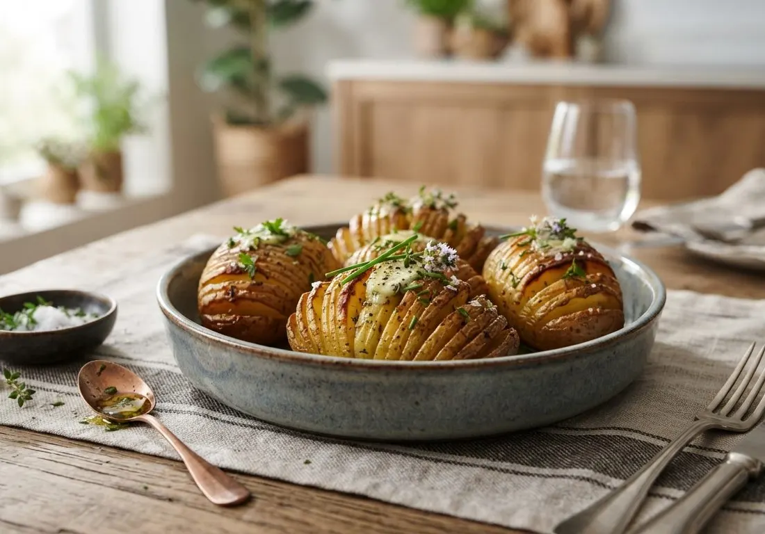 Pommes de terre Hasselback fondantes au barbecue