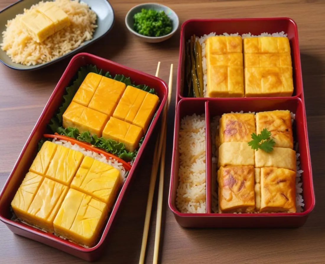 Bento Japonais : Tamagoyaki et Riz Vinaigré